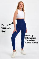 Sima Sötétkék Leggings Magas Derékkal Push-up S 5IA (CNSTYT004_deleted_1740277009/LACIVERT 5)