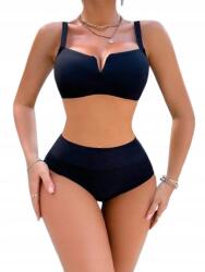 Shein Fürdőruha Bikini Sima Fekete Nyári XL Ł9G