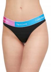 Calvin Klein Női Tanga Bugyi Fekete XXL Logóval 0Z7A4_B* XXL 0_7 (man0000509)