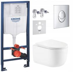 GROHE Rapid Sl Grohe váz Imprese Tornado WC-tállal és króm nyomógombbal (38528001, 38732GN0, 3855800M)