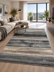 Cappuccino Covor Cappuccino 16022-91 Marime 160 x 230 cm, Gri, Inaltime Fir 7 mm, Antialergic, Polipropilena, Living, Dormitor, Sufragerie, Birou Covor