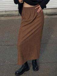 Shein FC24214 Shein Maxi Szoknya Barna Magas Derekú (7) M