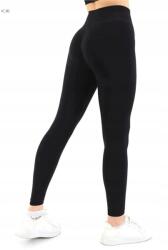 Sima Női Leggings Fekete Magas Derekú M/L 5IA