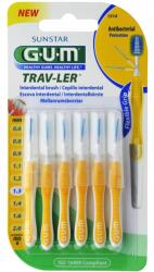 Sunstar Trav-Ler Gum fogköztisztító kefe, 1.3mm sárga 6 db (7630019900201)