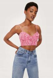 Nasty Gal LC91308 Nasty Gal Crop Top Márványos Vállpántokkal (19) L
