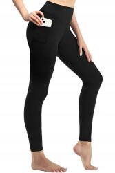 Sima Fekete Női Leggings Magas Derékkal És Zsebbel L 5IA (TYZN-YG-1/Siyah)