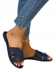 Shein Sötétkék Női Flip-flop Papucs Casual Dombornyomással 39, 5 1JF