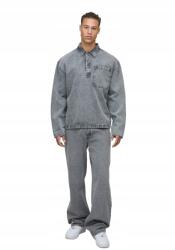 Boohooman Férfi Casual Farmer Ing Hosszú Ujjal És Zsebbel M Z3A (CMM16691-436-56)