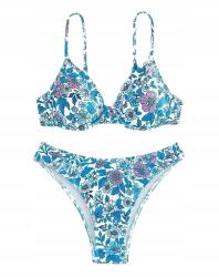 Shein Fürdőruha Bikini Kétrészes Mintás