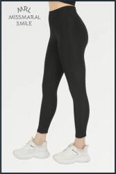 Sima Női Leggings Magas Derék Matt Fekete M 5IA (102101/Siyah)