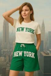  Zöld Nyomott Mintás Melegítőnadrág New York M/L 5IA (enşortnewyork/Yeşil)