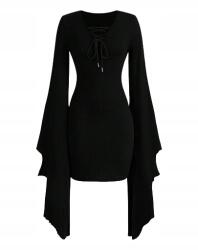 Shein Ruha Fekete Bordázott MIDI 40/42 L2M