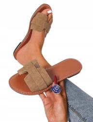 Shein Női Bebújós Flip-flop Papucs Barna 41 1GA Nyárra