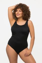 Ulla Popken Női Fekete Sima Plus Size Fürdőruha 58/60 7FA