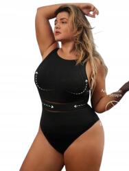 Shein Plus Size Úszóruha Sötétkék 46-OS