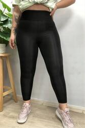 Sima Magas Derekú Női Leggings Fekete 3XL 5IA (AYSUMAT01/Siyah)