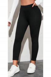 Sima Fekete Leggings Magas Derékkal És Hosszú Szárú XL 5IA (TYT9999/Siyah)