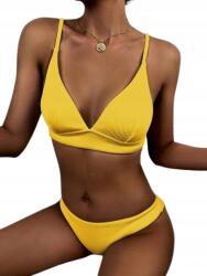 Shein Női Bikini Fürdőruha Kétrészes Sárga L L9F