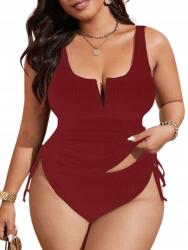 Shein Bordó Kétrészes Plus Size Fürdőruha 48 1HA