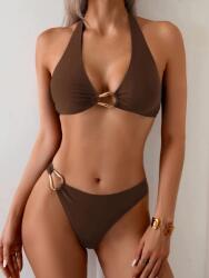 Shein Barna Bikini Felső Dekoratív Karikával S 1MA