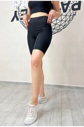 Sima Fekete Női Leggings Kerékpárra Térdig Érő Hossz XXL 5IA (kisatayt-parshey/Siyah)