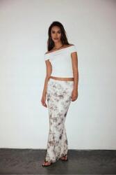  Hosszú MIDI Szoknya Tie Dye Hatással Calm L 5IA Stílusban (b23SSBKE0097/Bej Desenli)