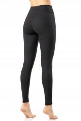 Sima Fekete Női Leggings Magas Derekú Bordázott S/m 5IA (SO.41.WE03.T17/Siyah)