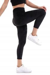 Sima Fekete Velúr Leggings Magas Derékkal 7/8 M 5IA (yumoşkadifetayt/siyah)