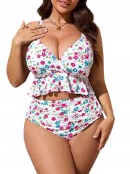 Shein Kétrészes Plus Size Fürdőruha Virágmintás 50 1M