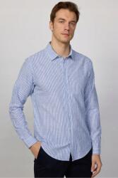  Férfi Casual Csíkos Ing Kék-fehér Regular XL 5IA (DR240048-2045/Multi6)