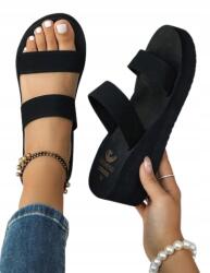 Shein Flip-flop Papucs Fekete Csíkos Nyári 40, 5 FT8I