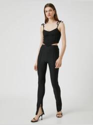 Koton Fekete Leggings Alacsony Kivágással A Nadrágszár Alján Csíkos S 6FA