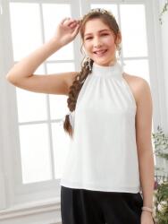 Shein KC75117 Shein Lány Felső Fehér, Virágos Applikációval Elegáns (19) 158