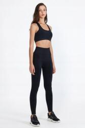 Sima Fekete Magas Derekú Leggings, Elasztikus M 5IA (BNG-2022909/Siyah)