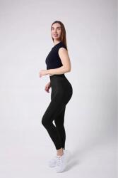 Sima Fekete Varrás Nélküli Leggings Magas Derékkal Xs 5IA (Mistirik-T-Jakrl-01X/Siyah)