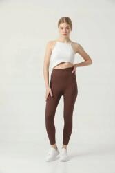 Sima Női Leggings Magas Derék Barna Xs 5IA (TAYT0012/Koyu Kahverengi)