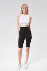  Fekete Női Leggings Magas Derék Hosszú Térdig Érő Szárrésszel XL 5IA (Massmizo-DT/Ksa Tayt)