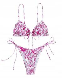 Shein Fürdőruha Bikini Fürdőruha Kétrészes Mintás SL7D