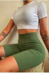 Sima , Magas Derekú Női Leggings Khaki Színben S 5IA (M-365/HAKI YEŞILI)