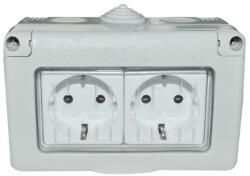 Rovision Priza dubla cu capac SPIN Antigron IP55, 16A, 250V, montaj aparent (A0057514)