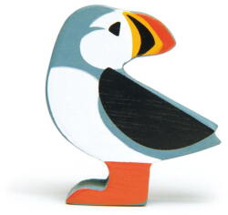 Tender Leaf Figurina Papagal de mare, din lemn premium - Puffin - Tender Leaf Toys (TL4784)