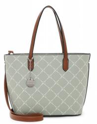 Tamaris Anastasia Classic zsályazöld-konyak közepes shopper divattáska 30106-970