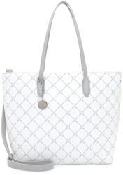 Tamaris Anastasia Classic fehér-szürke nagy shopper divattáska 30107-308