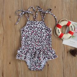 drool Costum de baie cu volan si bretelute Drool (Marime: 110, Model: Pete roz) (drl47b2ua13)