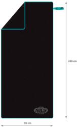  Prosop Microfibra Nils NCR13 Negru 200 x 90 cm (15-06-030) Prosop