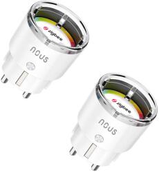 NOUS Set 2 prize inteligente WiFi NOUS A1Z, 10A - ZigBee 3.0, Monitorizare energie (A1Z-2P) - esell