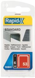 Rapid 40109560, set de 1060 de capse din sarma fina galvanizata No. 53, 6 mm (40109560)