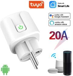Rovo Priza inteligenta Rovo CZ04 WiFi, 20A, Monitorizare energie, Alexa, Google Assistant (CZ04) - esell