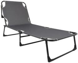  Sezlong 5Five Beach Chair, cadru metalic, pliere compacta, 173x56x27 cm, gri (JJ-170994)