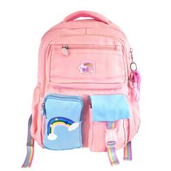 Rucsac roz, universal, pentru sport si scoala, model rainbow, JollyMag, PL160R (jolly_PL160R)